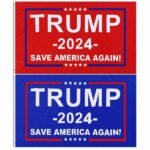 2 Pack - Save America Again Trump 2024 Flag Set
