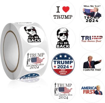 2024 Donald Trump Stickers Roll of 250 Stickers