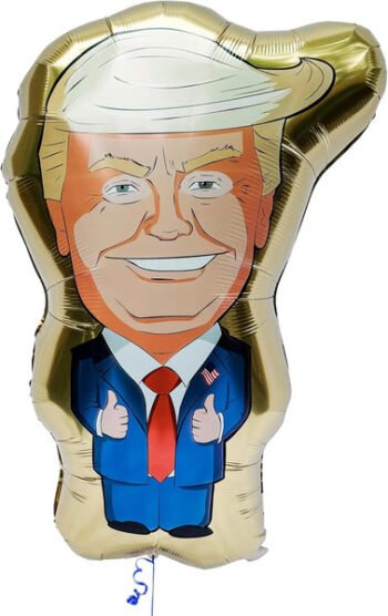 40-Inch Donald Trump Gold Foil Balloon. HUGE