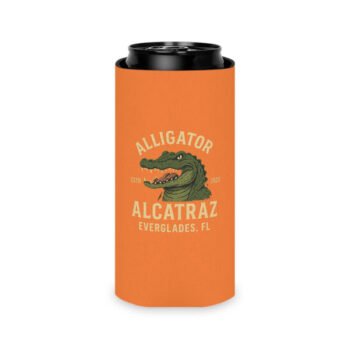 Alligator Alcatraz Can Cooler - Fun Drink Holder Insulator Koozie