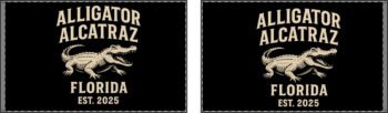 Alligator Alcatraz Double Sided Flag