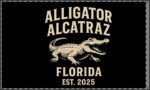 Alligator Alcatraz Double Sided Flag
