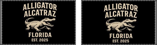 Alligator Alcatraz Double Sided Flag Alligator Alcatraz Double Sided Flag