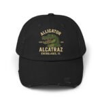 Alligator Alcatraz Everglades FL 2025 Distressed Cap – Printed Vintage Hat