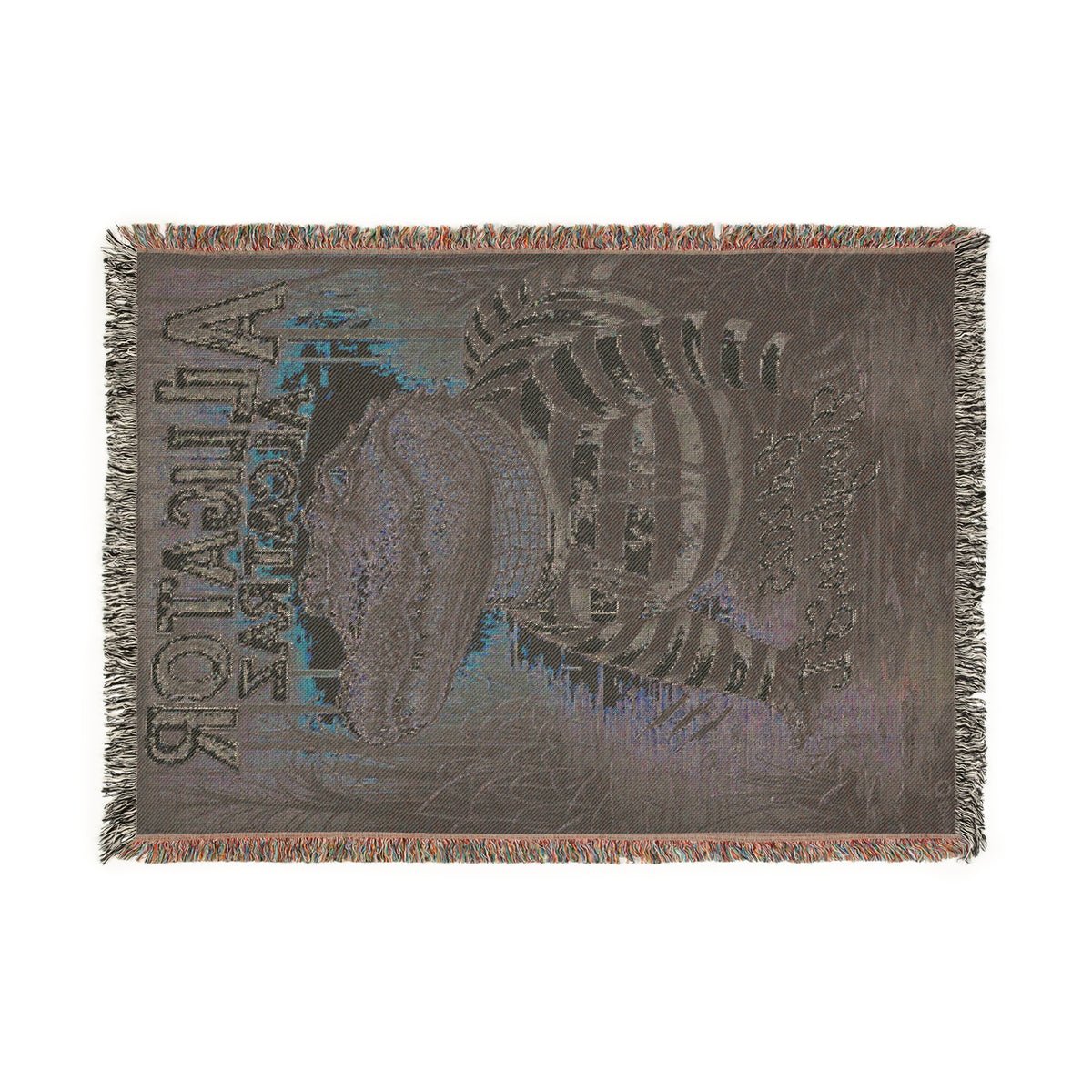 Alligator Alcatraz Woven Blanket 52x37" Alligator Alcatraz Woven Blanket 52x37"
