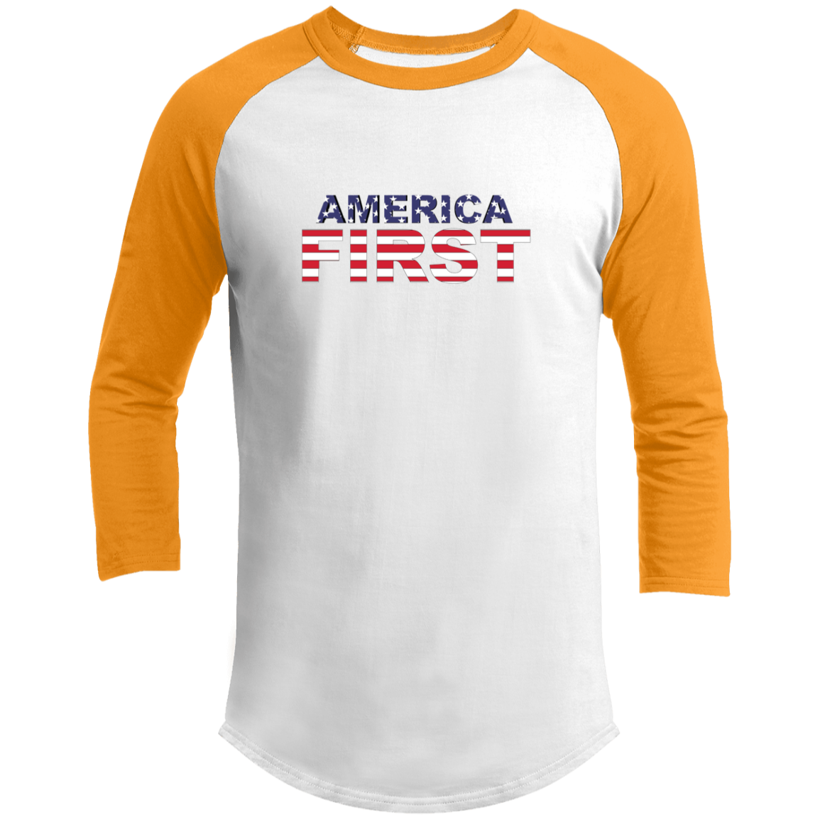 America First Raglan Sleeve Shirt - Trump 2024 America First Raglan Sleeve Shirt - Trump 2024