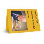 Biden Sniffing Cake Funny Birthday Greeting Card