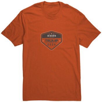 Bikers for Trump Motorcycle T-shirt - Orange