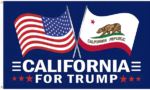California for Trump 2024 Flag 3x5 outdoor double sided