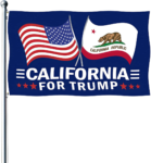 California for Trump 2024 Flag 3×5 outdoor double sided