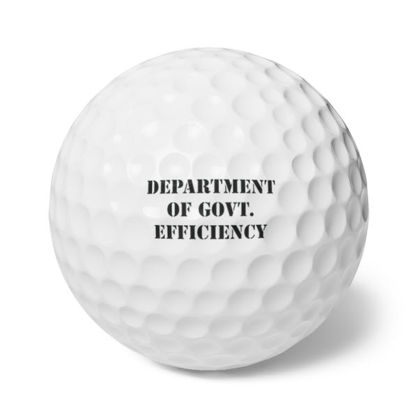 Department of Government Efficiency Golf Balls - DOGE Set - 6 Pack Department of Government Efficiency Golf Balls - DOGE Set - 6 Pack