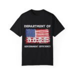 Department of Government Efficiency T-Shirt DOGE w/ America Flag