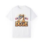 DOGE Department of Government Efficiency T-Shirt w/ Dog & American Flags