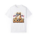 DOGE Department of Government Efficiency T-Shirt w/ Dog & American Flags