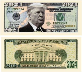 Donald Trump 2024 Novelty Dollar Bill - Pack of 25