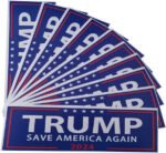 Donald Trump 2024 Save America Again Bumper Stickers 10 Pack