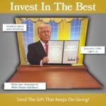 Donald Trump Executive Order Talking Birthday Card with Lights & Sound