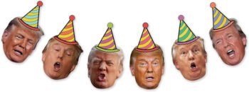 Donald Trump Face Banner Streamer Party Decoration