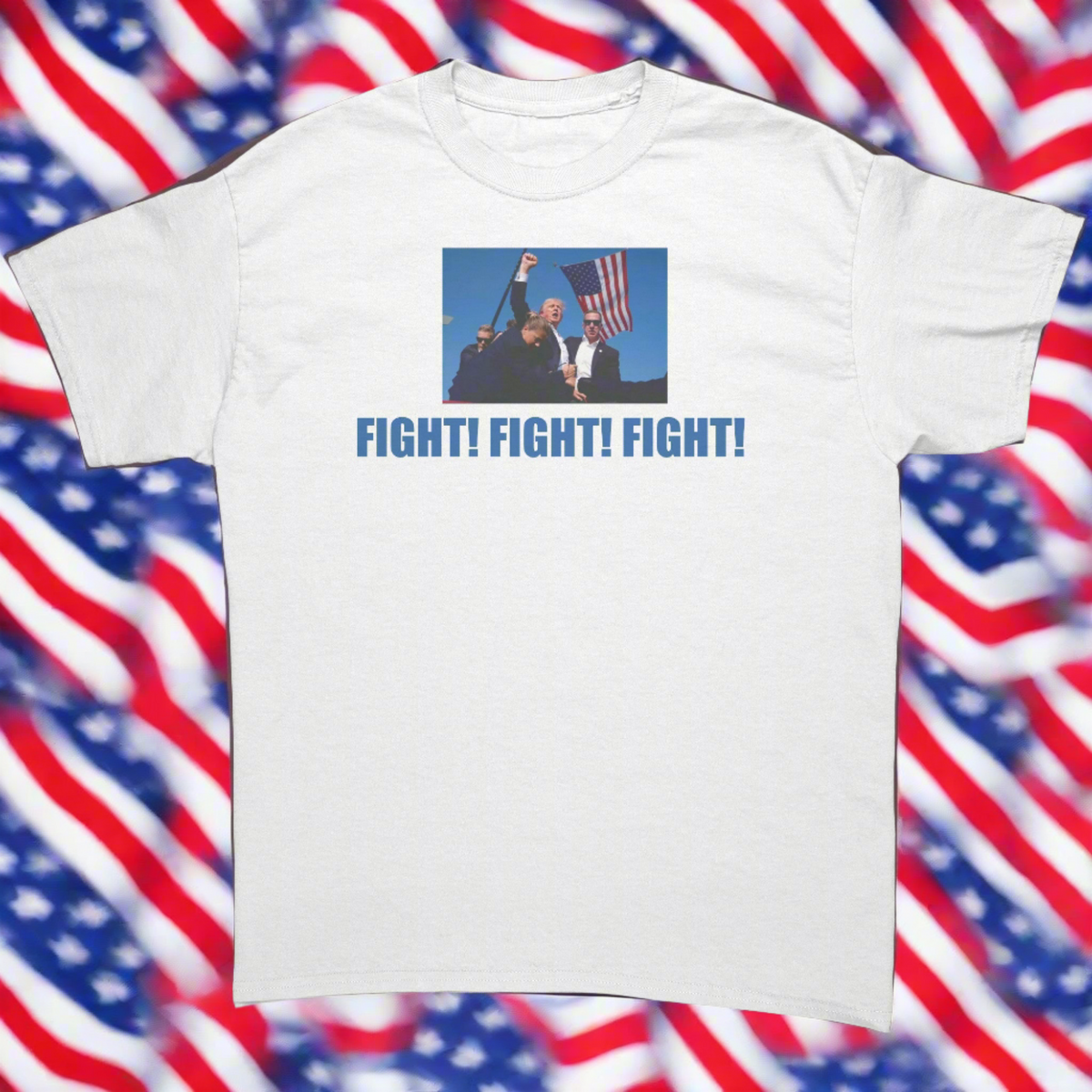 Donald Trump Fight Fight Fight Assassination Attempt Photo T-Shirt Donald Trump Fight Fight Fight Assassination Attempt Photo T-Shirt