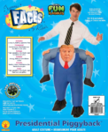 Donald Trump Presidential Piggyback Costume – Very Funny Limited Inventory