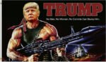 Donald Trump Rambo Rocket Launcher Flag 3×5 Feet
