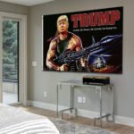 Donald Trump Rambo Rocket Launcher Flag 3×5 Feet