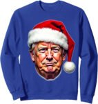 Donald Trump Santa Hat Christmas Sweatshirt