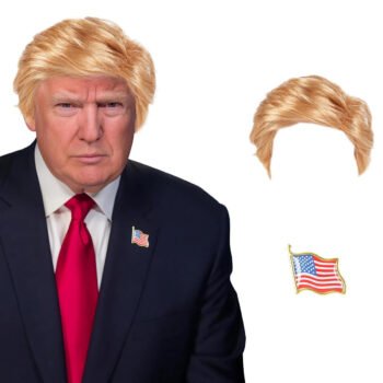 Donald Trump Wig Costume w/free Lapel Pin