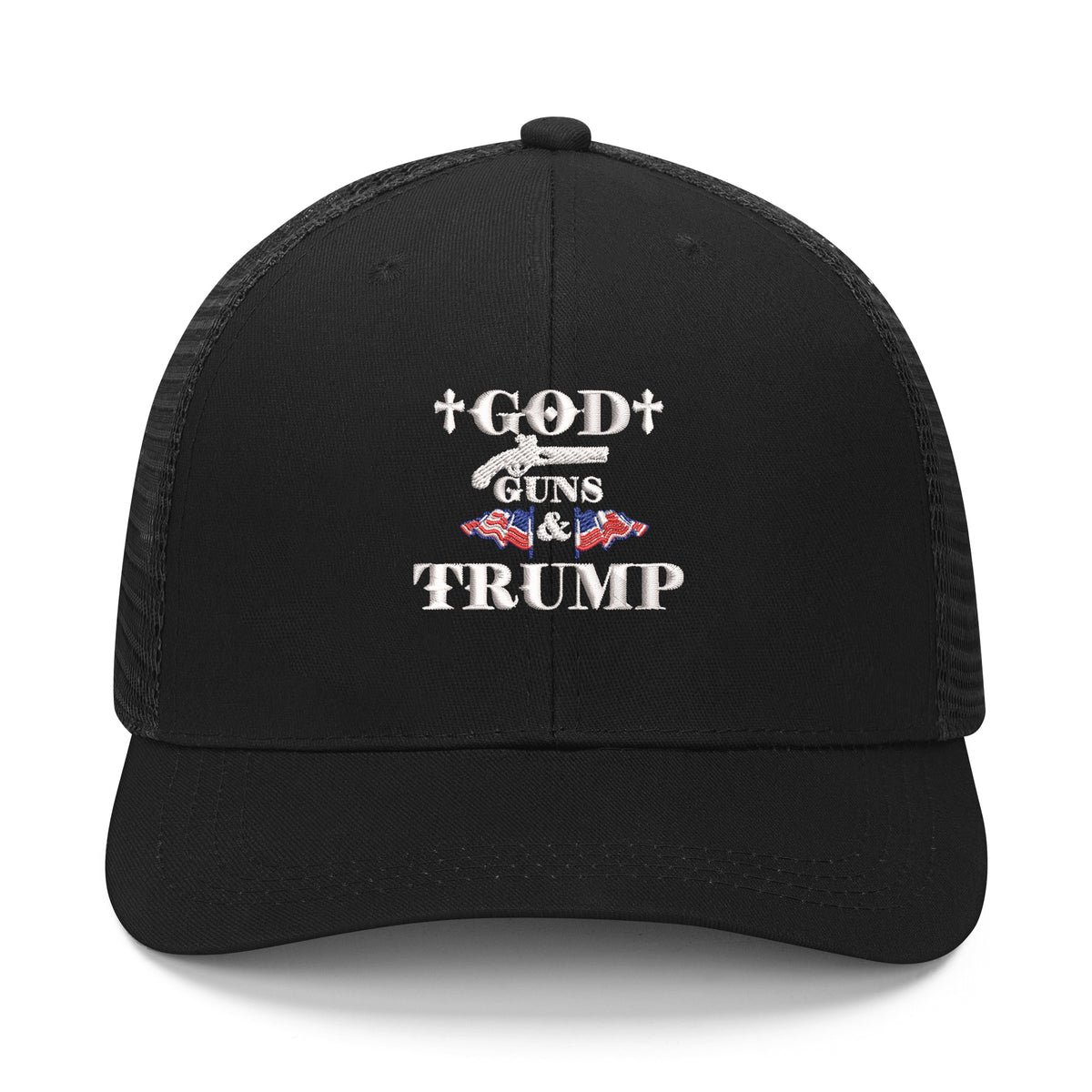 Emobrideried Grid Mesh Trucker Hat Emobrideried Grid Mesh Trucker Hat