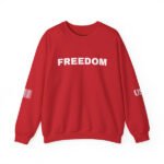 Freedom Sweatshirt - Charlie Kirk Tribute American Flag & USA on Sleeves Sweatshirt/Sweater