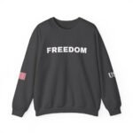 Freedom Sweatshirt – Charlie Kirk Tribute American Flag & USA on Sleeves Sweatshirt/Sweater