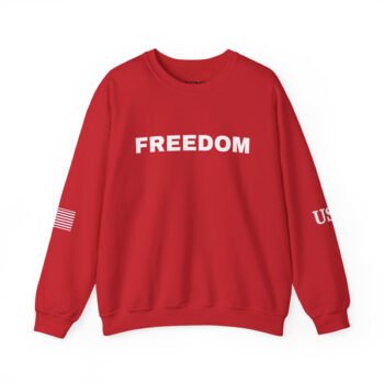 Freedom Sweatshirt - Charlie Kirk Tribute American Flag & USA on Sleeves Sweatshirt/Sweater