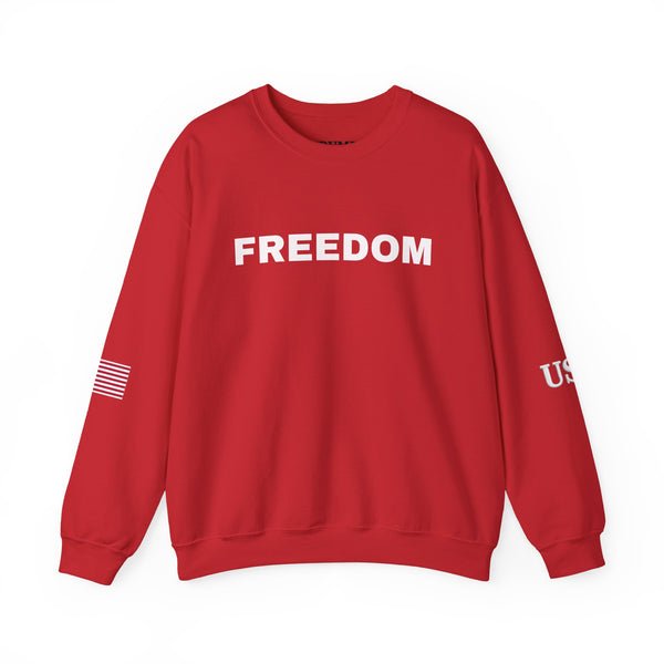 Freedom Sweatshirt - Charlie Kirk Tribute American Flag & USA on Sleeves Sweatshirt/Sweater Freedom Sweatshirt - Charlie Kirk Tribute American Flag & USA on Sleeves Sweatshirt/Sweater