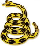 Gadsden Don't Tread On Me Rattlesnake Car Emblem