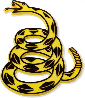 Gadsden Don't Tread On Me Rattlesnake Car Emblem