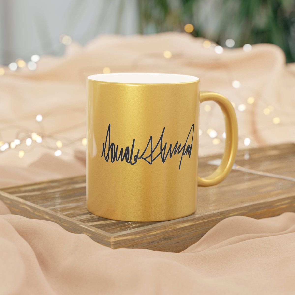 Golden Age of America Trump Signature Gold Metallic Coffee Mug - Large Golden Age of America Trump Signature Gold Metallic Coffee Mug - Large