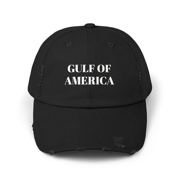 Gulf of America Distressed Cap - Printed Vintage Hat Gulf of America Distressed Cap - Printed Vintage Hat