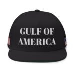 Gulf of America Embroidered Hat w/ American Flag on Both Sides