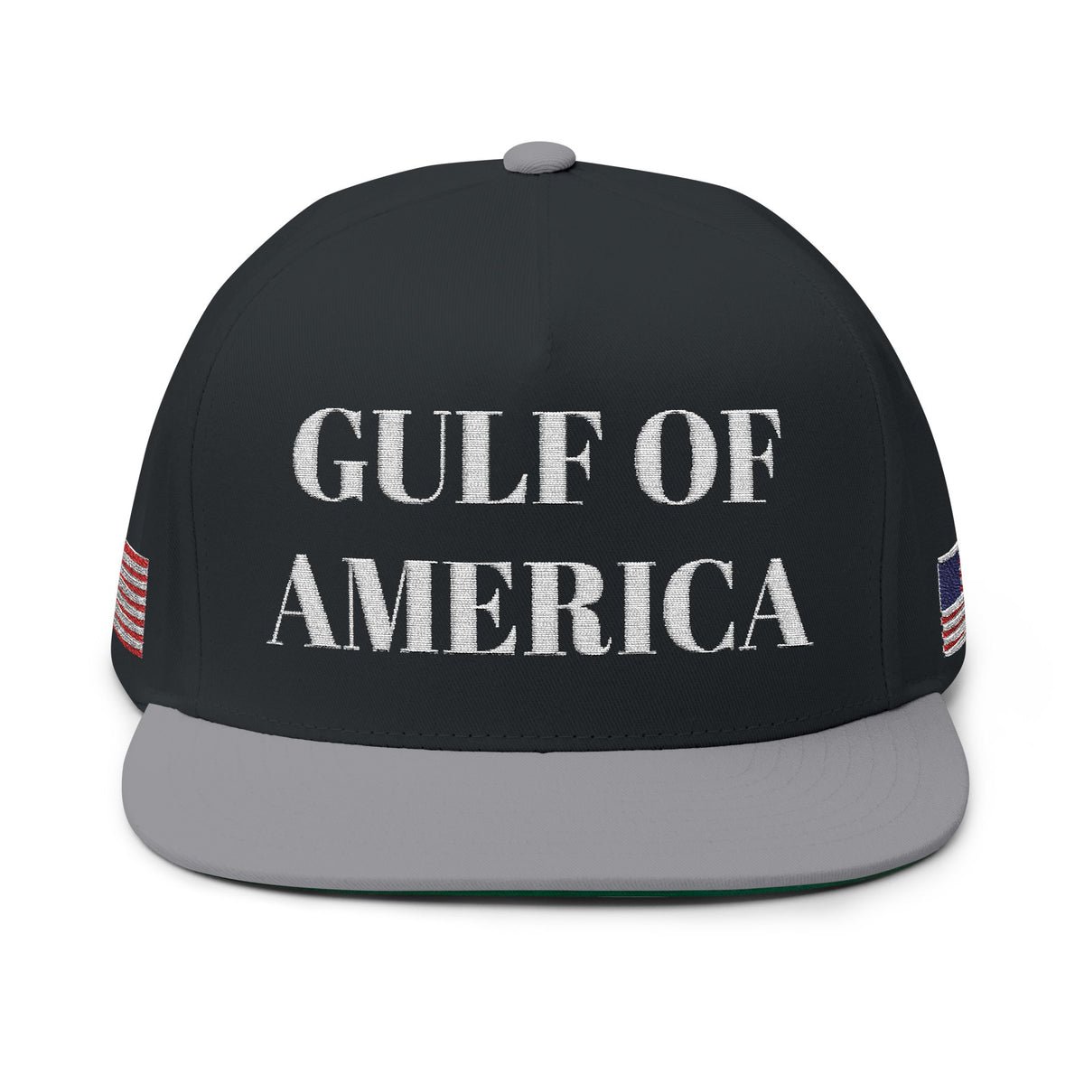 Gulf of America Embroidered Hat w/ American Flag on Both Sides Gulf of America Embroidered Hat w/ American Flag on Both Sides