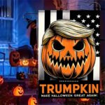 Halloween Trumpkin Flag – Make Halloween Great Again 12X18 Inch Double Sided