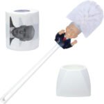 Joe Biden Toilet Paper (black & white print) and Toilet Brush With Holder Bundle Set
