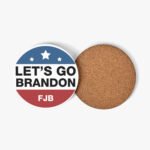 Lets Go Brandon 4 Piece Wood Coaster Set