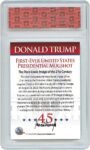 Limited Edition Donald Trump Mugshot Collector Trading Card – Graded Gem Mint 10
