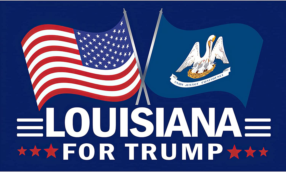 Louisiana for Trump Outdoor 3x5 Foot Flag Louisiana for Trump Outdoor 3x5 Foot Flag