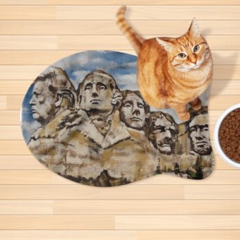 Mt Trumpmore Rushmore Pet Mat Rug