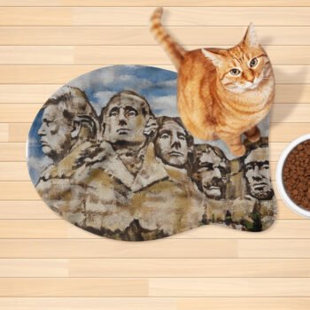Mt Trumpmore Rushmore Pet Mat Rug