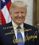 Personalized Donald Trump Autographed Picture – Signed Trump Photo