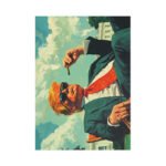 Political Postcards – Retro Style Donald Trump on White House Lawn (pack of 10)