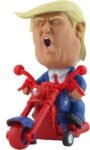 President Donald Trump Rev Up Toy Figure Riding Motorcycle