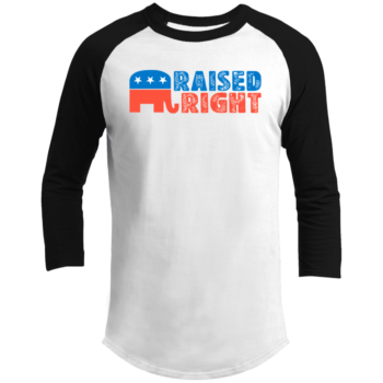 Raised Right Republican GOP Raglan Sleeve Shirt